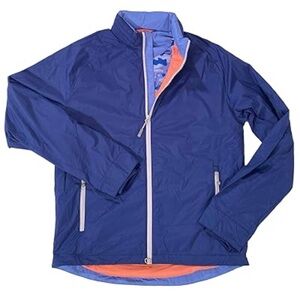 Peter Millar Men's Seaside Windbreaker Jacket Blue, XXL